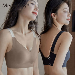 MeooLiisy Ultra-thin Breathable Women Underwear Wireless Seamless Brassiere Plus Size Comfortable Lingerie Minimizer M-4XL