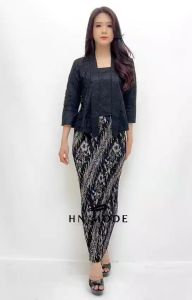 Naily kebaya - Setelan kebaya kutubaru brokat mix rok plisket floral terbaru