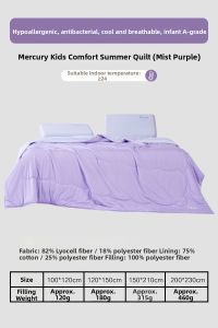 Mercury | Antibacterial Hypoallergenic Summer Thin Quilt