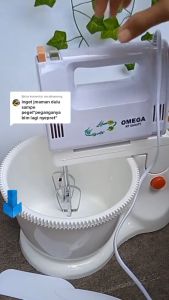 Mixer Tangan Multifungsi 5 Kecepatan Tangki Besar Putih dengan Sentuh 120W - Yamakawa MC 1506