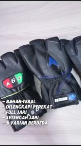 SARUNG TANGAN MOTOR FULL JARI DAN JARI TERBUKAHALF FINGER GLOVES BERKENDARA