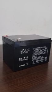 Aki baterai Sepeda listrik VRLA (1 Paket/4PCS) Aki kering 12V 12Ah SINUS ELECTRIC Original