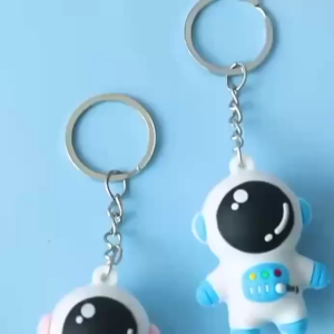 Cartoon Astronaut 3D Keychain Alloy Key Ring Key Chain Ornaments Bag Mini Accessories Pendant