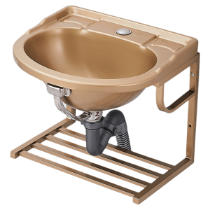 CUNGSA | Chậu Rửa Lavabo Bằng Thép Không Gỉ Treo Tường Có Kệ Lưu Trữ