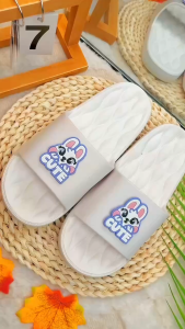 รองเท้าแตะแฟชั่นน่ารักๆ รองเท้าแตะพื้นนิ่ม ทรงสวย ลายน้องการ์ตูนกระต่ายน่ารักๆ