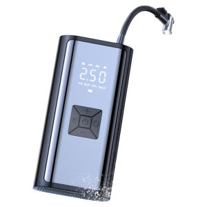 Portable Wireless Electric Car Tire Inflator Pump for Sedan Cars And Bicycles High Airflow Pressure Gauge And Warning Light Included