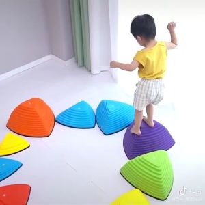 5Pcs/Set Balance Stone Sensory Stepping Stone for Kid Balancing Coordination Obstacle Course Therapy