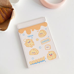 Portable Folding Bear Mirror Cosmetic Mirror Leather Student Dormitory Desktop Makeup Mirror Small Size for Girls on the Go