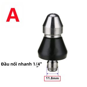Ống Dẫn Nước Thải Áp Suất Cao 5000 PSI Với Đầu Nối Nhanh 1/4 Đến 3/8 Vòi Phun Làm Sạch Bằng Hợp Kim Chất Liệu Vòi Phun Để Làm Sạch Mạnh Mẽ