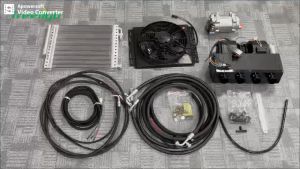 Treeligo ระบบชุดขับเคลื่อนแอร์รถยนต์ 12Vรถบรรทุก RV ไฟฟ้า Camper Van เครื่องปรับอากาศ 12000 BTU สําหรับรถบรรทุก รถบรรทุกกึ่ง RVVan