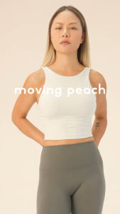 Moving Peach Women Sports Bra U-shaped Open Back Design With Removable Bra Cups Yoga Dance Pilates Daily wear HBU(new)