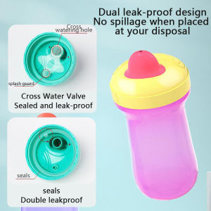 6 months or more BPA free safety PP material wide caliber large capacity (300ml) duckbill cup baby learning drink cup