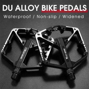 WEST BIKING 3 Bearing Bicycle Pedals Lightweight Aluminum Alloy Anti-slip Platform Universal 9/16" Cycling Pedals for MBT Bike
