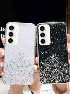 Transparent Silicone Phone Case for Samsung S24FE Full Edge Protection Anti-Fall Womens Style Creative Cartoon Design Eco-Friendly