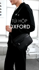 Leonardo Túi Hộp Oxford Nam Vải Cao Cấp Kháng Nước Thiết Kế Đa Năng Đeo Chéo Hoặc Đeo Hông Thời Trang Thành Thị