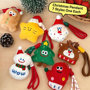 1/7 Pcs Christmas Plush Pendant Decoration Pendant Backpack Keychain Pendant