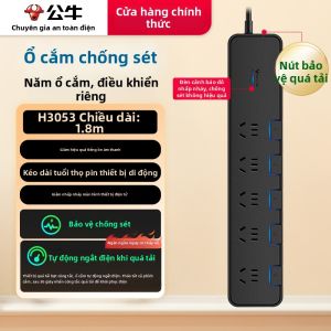 Bull | Dây Cắm Bàn Phích Có Công Tắc Chống Sét
