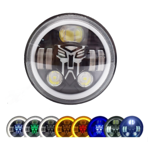 Đèn Pha LED Xe Máy 7 Inch 80W 14000LM Chùm Thấp Cao Có Nhan Cho Xe Suzuki Samurai Wrangler Xe Địa Hình