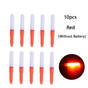 10 Pcs Luminous Fishing Light Stick Electronic Fish Attracting Tackle Tool for Ocean Sea Fishing (without Battery)
