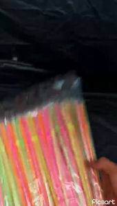 SEDOTAN PLASTIK HIGIENIS/SEDOTAN BUNGKUS PLASTIK NEON MEREK UNIVERSAL TERMURAH