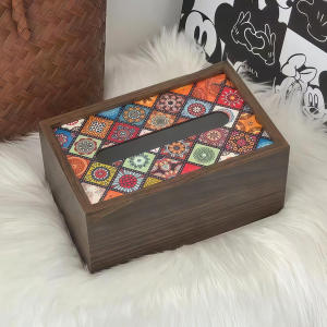 Luxurious Wooden Tissue Box
