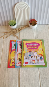 Paket Lengkap Isi 3 Buku Lancar Menulis Huruf Tegak Bersambung Serba Jaya