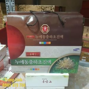 Đông trùng hạ thảo hồng sâm núi chính hãng Bio xách 30 gói - Tăng thể lực ổn định huyết áp phòng ung thư tranglinhkorea