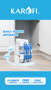 KAROFI SlimPure S-S038 RO Water Purifier – 8-Stage Filtration Under-Sink/Tabletop Reverse Osmosis NCR Delivery Only