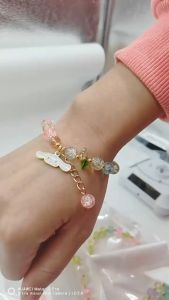 Kawaii Sanrio Hello Kitty & Kuromi Bracelet – Adorable Friendship Gift Jewelry for Kids & Women Labubu