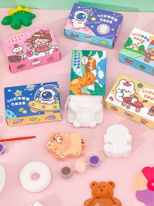 Childrens DIY Handmade Painting Dolls Kindergarten 3D Stereoscopic Graffiti Coloring Educational Blind Box Gifts