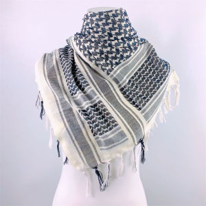 ผ้าฝ้าย 100% 110X110 ซม.การล่าสัตว์ผ้าพันคอ Shemagh ยุทธวิธีทะเลทราย Keffiyeh หัวคอผ้าพันคออาหรับห่อพู่
