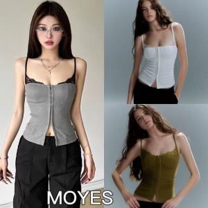 มีสินค้า เสื้อกล้ามลำลองสายเอี๊ยมเว้าหลังลดน้ำหนักอเนกประสงค์สไตล์สตรีทสไตล์ฤดูร้อน 【LittleStar1】