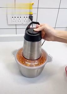 2L Stainless Steel Meat Grinder Electric Multifunction Food Grinder Kitchen Chopper And Blender Food Processor
