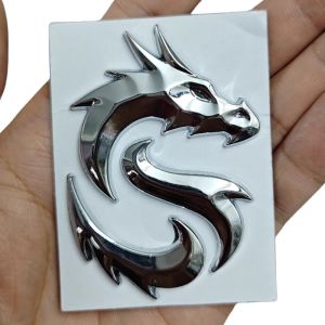 โลโก้รถยนต์ DIY โลหะ 3 มิติ ลายมังกร ตกแต่งภายในรถยนต์ โลโก้รถยนต์ วัสดุอื่นๆ อุปกรณ์ตกแต่งรถยนต์