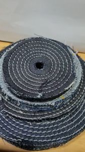 Bánh vải Jean đánh bóng inox lư đồng đủ size 100mm-180mm ( từ 1 tấc đến 1t8) loại may nhiều chắc chắn đánh bóng sạch  bánh vài Jean đánh bóng inox Bánh vải jean - Phớt nỉ vải bò đánh bóng Cửa Hàng Nam