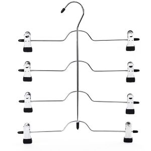 Six-Layer Trousers Hanger Trouser Clip For Home Seamless Clip Pants Multi-Functional Magic Folding Special Skirt Multi-Layer Storage Hanger