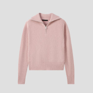 SPAO Winter Ladies Simple Fashion Knitted Striped Sweater Long Sleeve Regular Thickness Autumn Season Commute Style