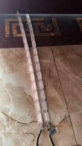 1 đôi đèn mí 45cm dùng chung điện 12v 24v xương cá gắn xe