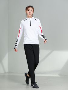 เสื้อยืดวิ่งแขนยาว Quick Dry Breathable สำหรับผู้ชายและผู้หญิง สำหรับการวิ่ง ปิงปอง แบดมินตัน ปั่นจักรยาน ออกกำลังกาย วิ่งกลุ่ม