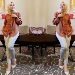 Kemeja Wanita Terbaru 2024 Bahan Rayon Twill Premium Adem