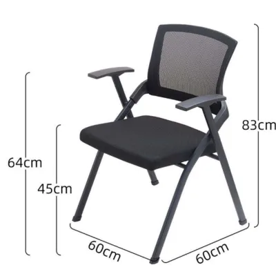 Foldable Movable Training Table Wooden Long-shaped Conference Table