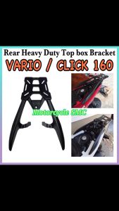 Honda Click 160 / Vario Motorcycle Rear Heavy Duty Alloy Grab Bar Top Box Bracket High Quality Made in Thailand