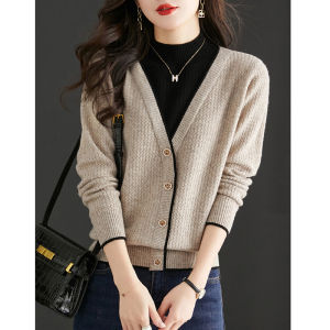Elegant Designer Unique Mock Two-Piece Sweater
