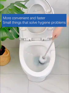 TIDY Disposable Toilet Brush With 6pcs Brush Head Bathroom Toilet Cleaning Brush Efficient Cleaning Brush for Toilet