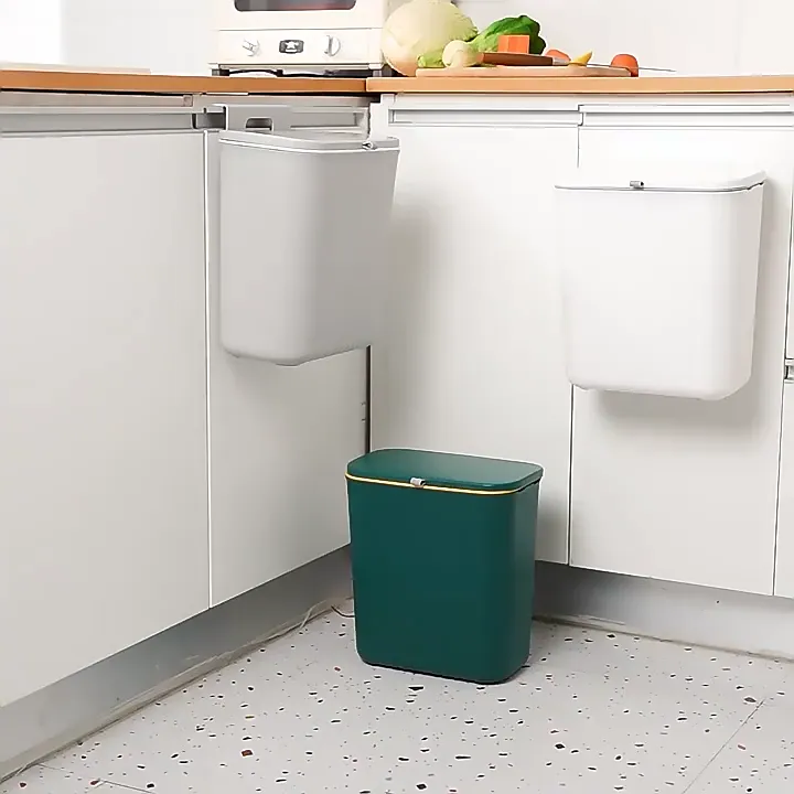 Thùng rác treo tường thùng rác nhà bếp Có nắp cửa tủ âm tường phòng bếp ...