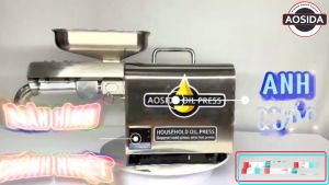 Máy Ép Dầu Ăn Gia Đình A250 AOSIDA Anh Quốc Công Suất Cao 1200W Năng Suất 3-6kg - Bảo Hành 1 Năm