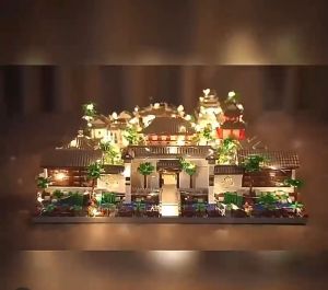 Mô hình lắp ráp xếp hình 3D Vườn Ngự Uyển Khu Tô Châu Viên Lâm kiến trúc trung quốc cổ đại
