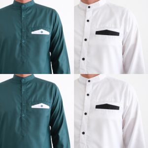 ELfara Baju Koko Pria Alzy Bahan Toyobo Size M L XL XXL