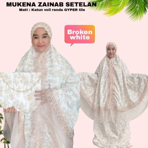 Mukenah Zainab Setelan Berlengan + Free Tas