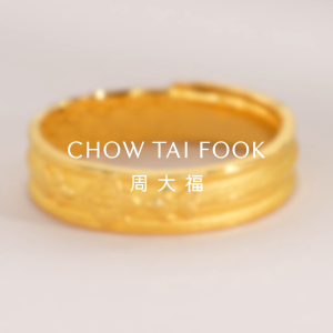 CHOW TAI FOOK 999 Pure Gold Four-Leaf Clover Iris Adjustable Ring - EOF1762